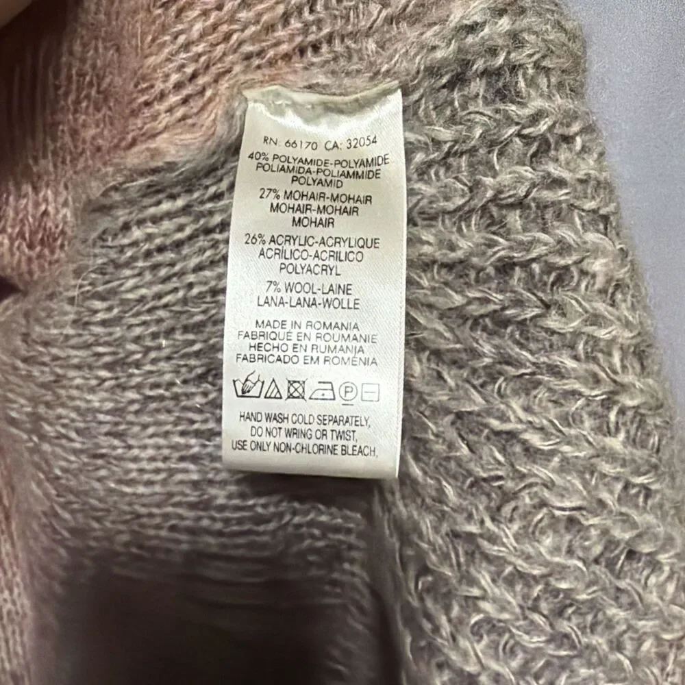Knitted and Knotted Anthropologie Cody Ombre Cardigan Mohair Sweater Sz Medium M